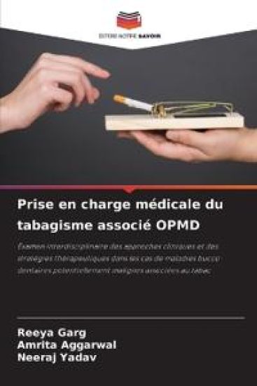 Prise en charge médicale du tabagisme associé OPMD – Reeya Garg, kirjan kansikuva