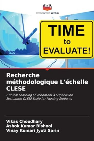 Recherche méthodologique L'échelle CLESE – Vikas Choudhary, kirjan kansikuva
