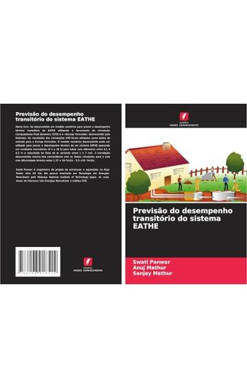 Previsão do desempenho transitório do sistema EATHE – Swati Panwar, kirjan kansikuva