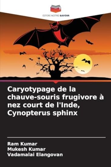 Caryotypage de la chauve-souris frugivore à nez court de l'Inde, Cynopterus sphinx