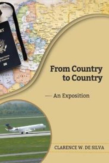 From Country to Country - An Exposition – Clarence W. De Silva, kirjan kansikuva