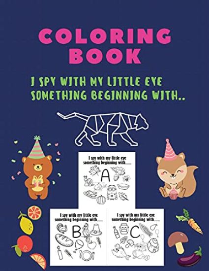 Coloring Book, I spy with my little eye something beginning with: I spy with my little eye something beginning, coloring book, A-Z, ABC, ALPHABET: isp