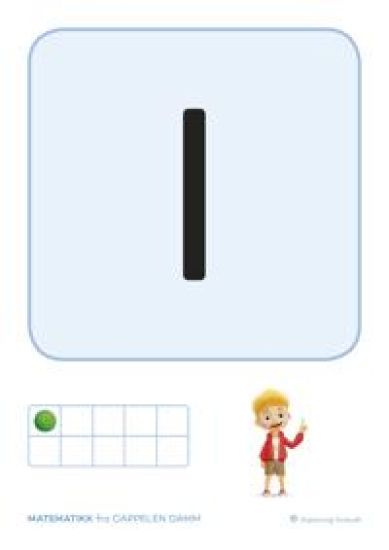 Matematikk 1-4 fra Cappelen Damm. Tallkort
