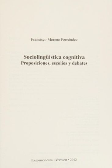 Sociolingüística cognitiva