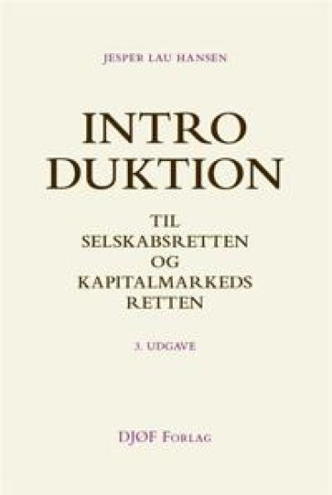 Introduktion til selskabsretten og kapitalmarkedsretten