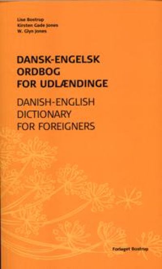 Dansk-engelsk ordbog for udlændinge – Lise Bostrup, kirjan kansikuva