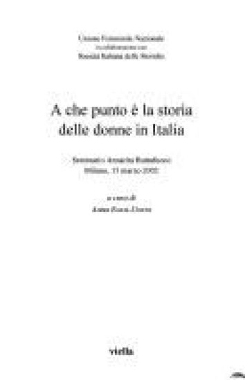 A Che Punto E La Storia Delle Donne in Italia