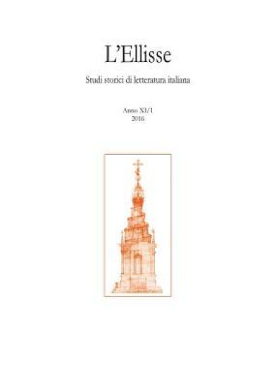 L'Ellisse, 11/1 - 2016: Studi Storici Di Letteratura Italiana