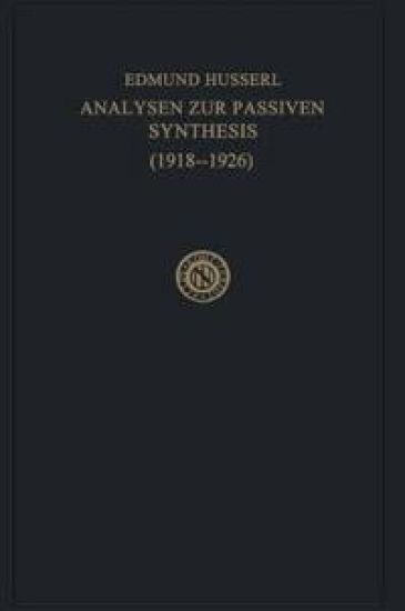 Analysen zur Passiven Synthesis