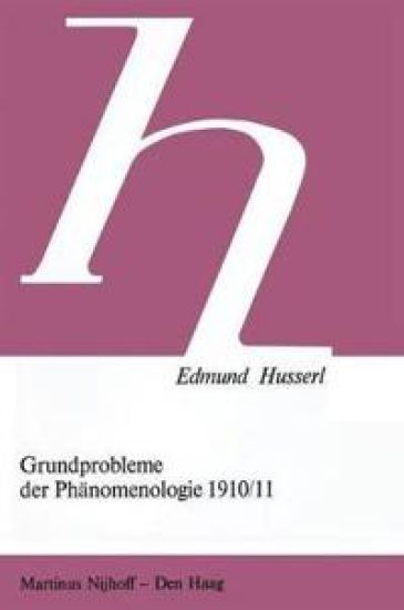 Grundprobleme der Phänomenologie 1910/11