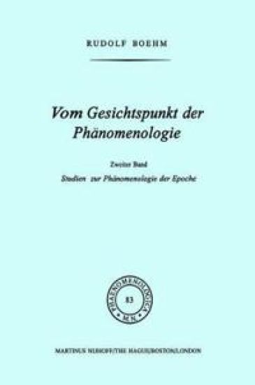 Vom Gesichtspunkt der Phänomenologie