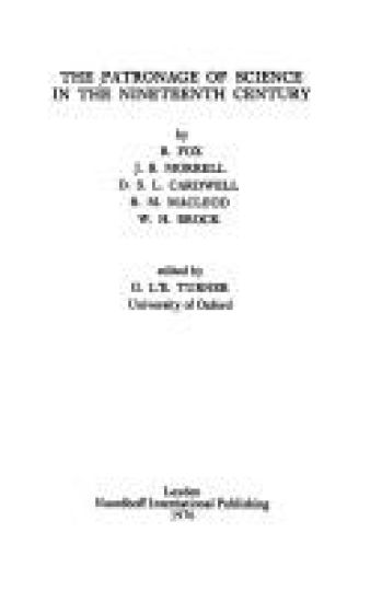 The Patronage of Science in the Nineteenth Century