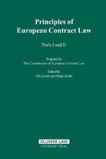 The Principles of European Contract Law – The Commission On European Contract Law, kirjan kansikuva