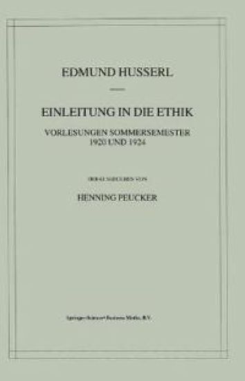 Einleitung in die Ethik