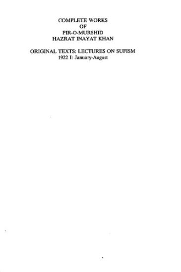 Complete Works of Pir-O-Murshid Hazrat Inayat Khan