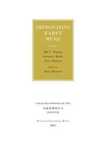 Improvising Early Music