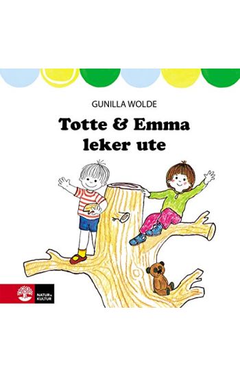 Totte och Emma leker ute
