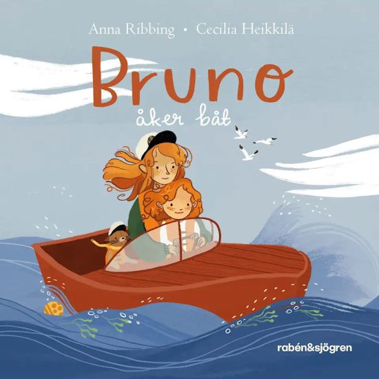 Bruno åker båt – Anna Ribbing, kirjan kansikuva