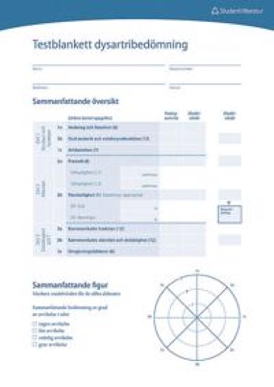 Dysartri - Testblankett (25-pack)