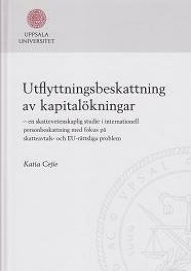 Utflyttningsbeskattning av kapitalökningar
