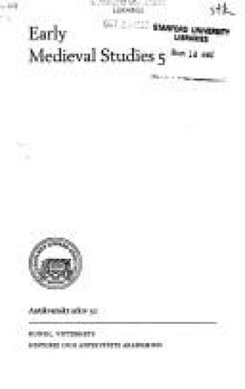 Early Medieval Studies 5