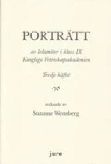Porträtt av ledamöter i klass IX Kungliga Vetenskapsakademien - Tredje häftet - tecknande av Suzanne Wennberg
