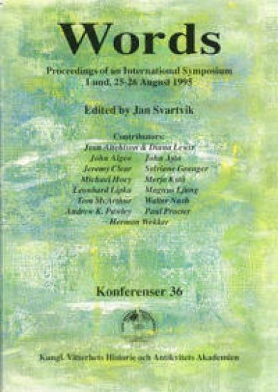 Words : Proceedings of an international symposium, Lund, 25-26 August 1995