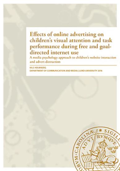 Effects of online advertising on children's visual attention and task performance during free and goaldirected internet use