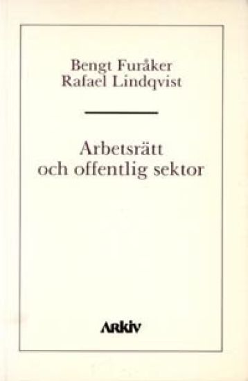 Arbetsrätt och offentlig sektor
