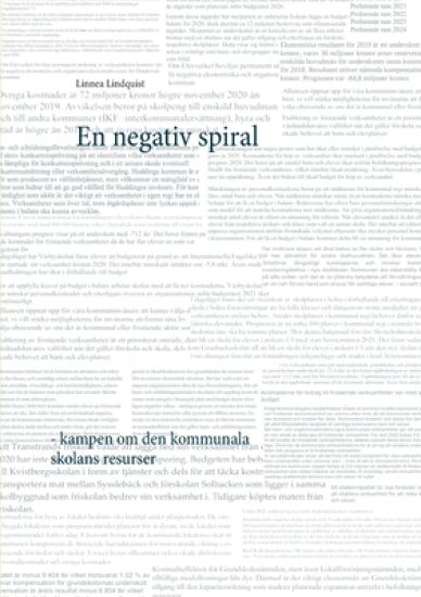 En negativ spiral