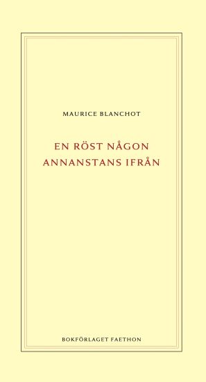 En röst någon annanstans ifrån