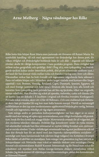 Några vändningar hos Rilke