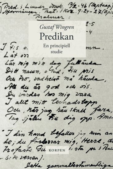 Predikan : en principiell studie