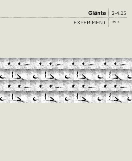 Glänta 3-4 (2025) Experiment