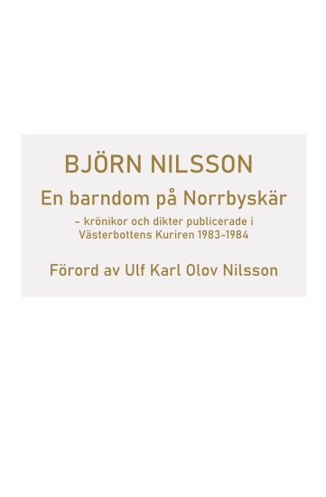 En bardom på Norrbyskär
