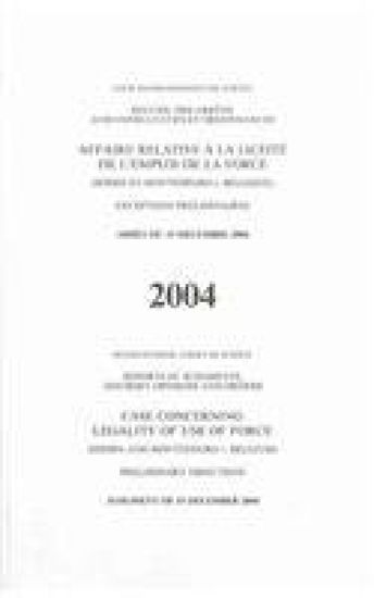 Case Concerning Legality of Use of Force