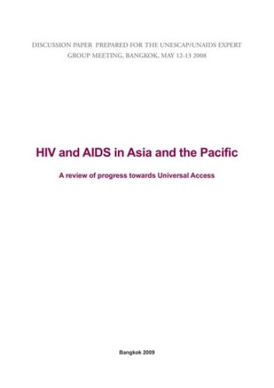 HIV & AIDS in Asia and the Pacific