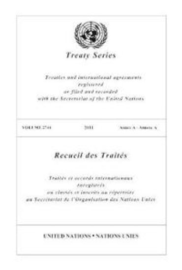 Treaty Series 2744 – United Nations, kirjan kansikuva