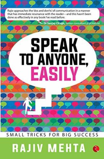 SPEAK TO ANYONE, EASILY – Rajiv Mehta, kirjan kansikuva