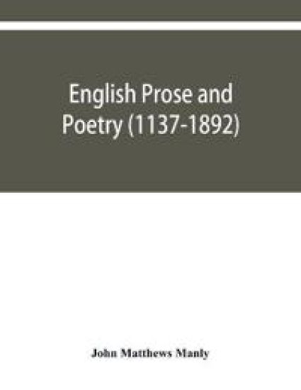 English prose and poetry (1137-1892)