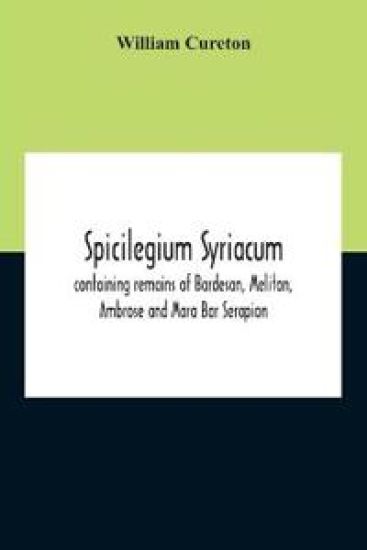 Spicilegium Syriacum