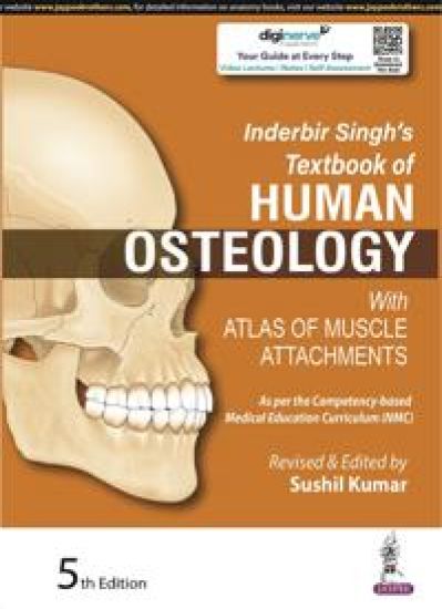 Inderbir Singh's Textbook of Human Osteology – Sushil Kumar, kirjan kansikuva