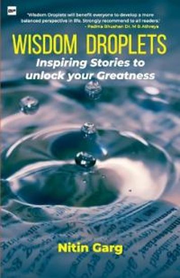 Wisdom Droplets – Nitin Garg, kirjan kansikuva