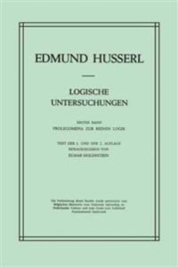 Logische Untersuchungen