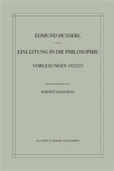 Einleitung in die Philosophie