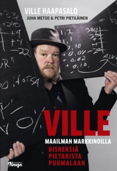 Ville maailman markkinoilla – Ville Haapasalo, kirjan kansikuva