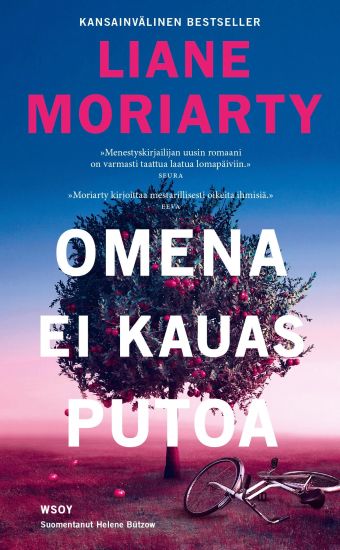 Omena ei kauas putoa – Liane Moriarty, kirjan kansikuva