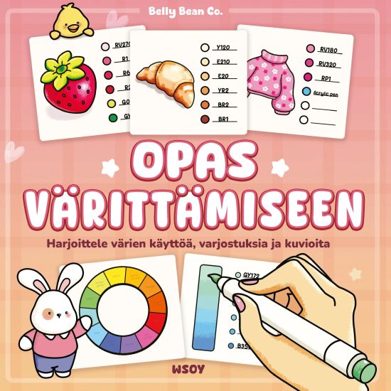 Belly Bean Co. Opas värittämiseen, kirjan kansikuva