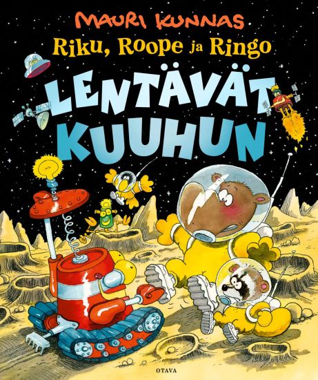 Riku, Roope ja Ringo lentävät kuuhun
