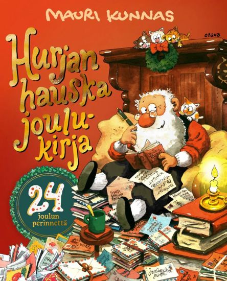 Hurjan hauska joulukirja – Mauri Kunnas, kirjan kansikuva